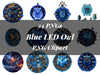 Blue LED Owl Clipart