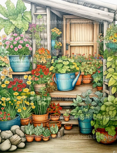 Farmers Garden Coloring Book - CraftNest - Digital Crafting and Art