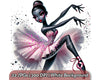 Ballerina with Black Hair