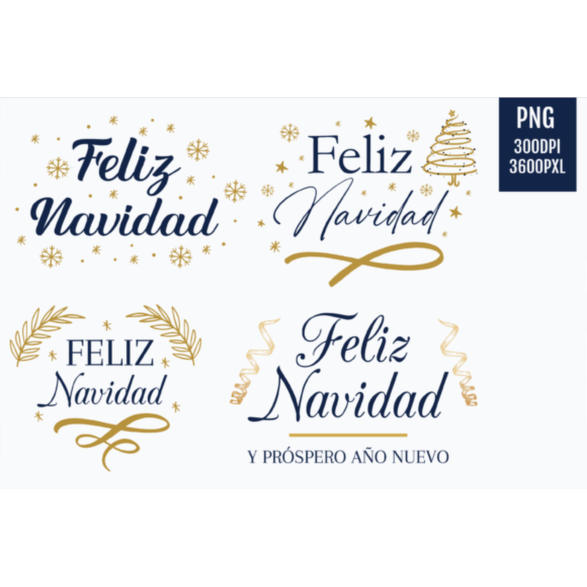 Feliz Navidad Christmas Clipart