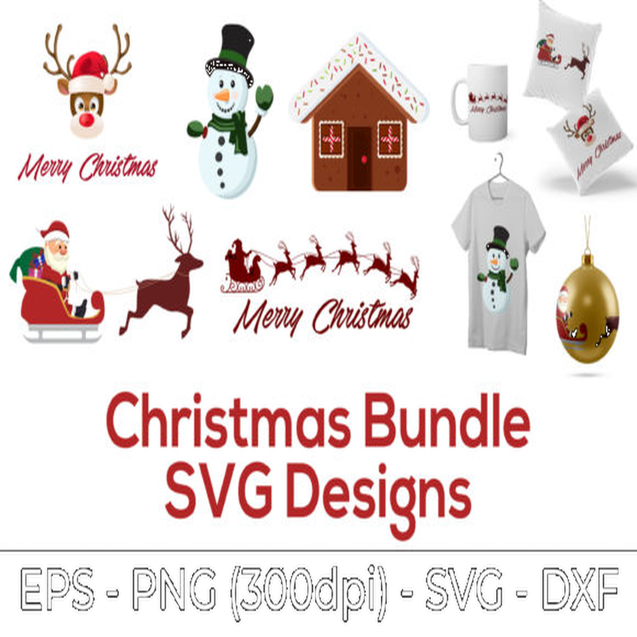 Merry Christmas SVG Bundle