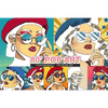 Retro 80s Pop Art Girls Clipart