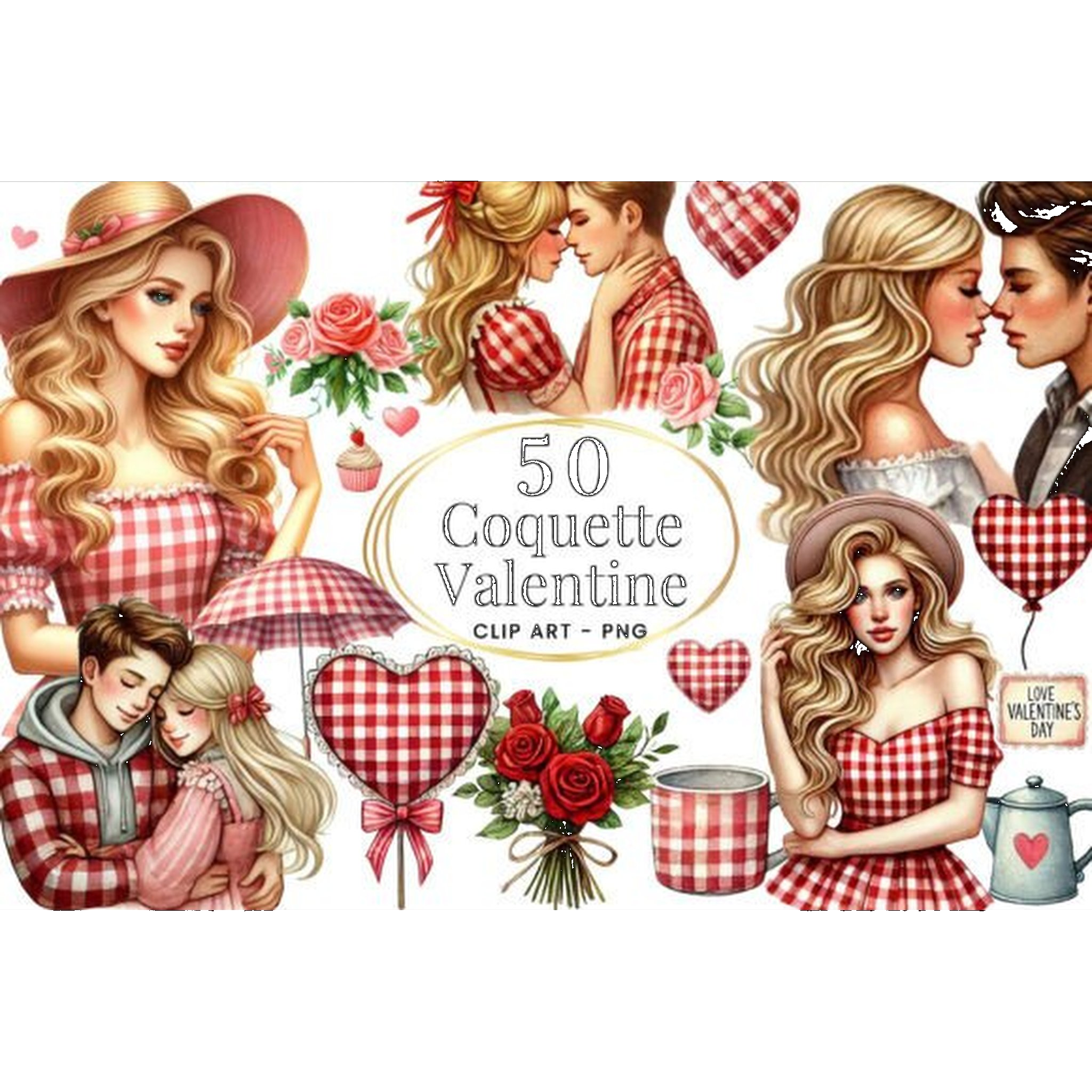 Coquette Valentine Clipart