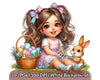 Cute Easter Little Girls