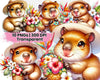 Cute Tropical Flower Capybara