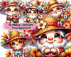 Cute Tropical Flower Gnome