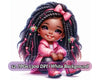 Little Black Girl with Braids