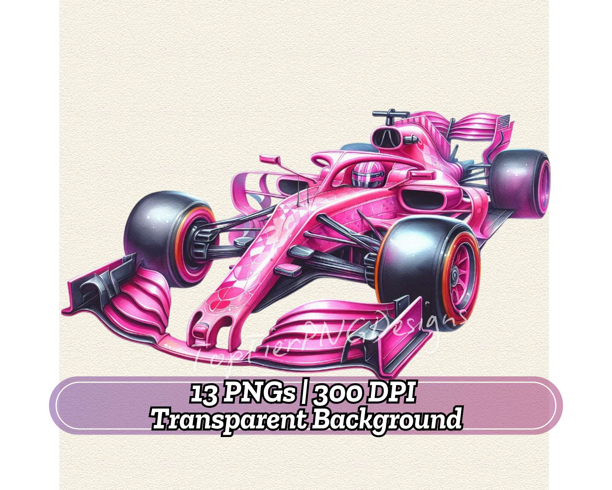 Pink Race Car