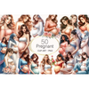 Watercolor Pregnant Woman Clipart