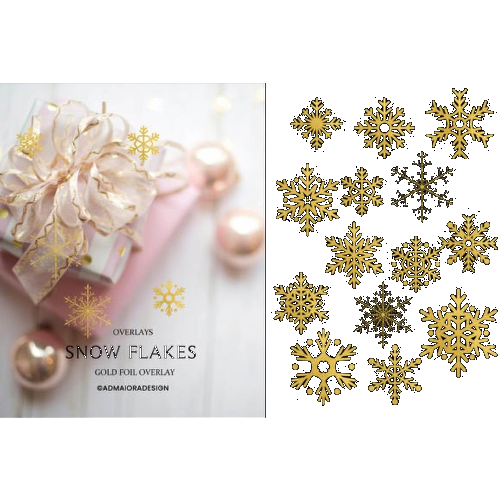 Snowflakes Overlays Clipart