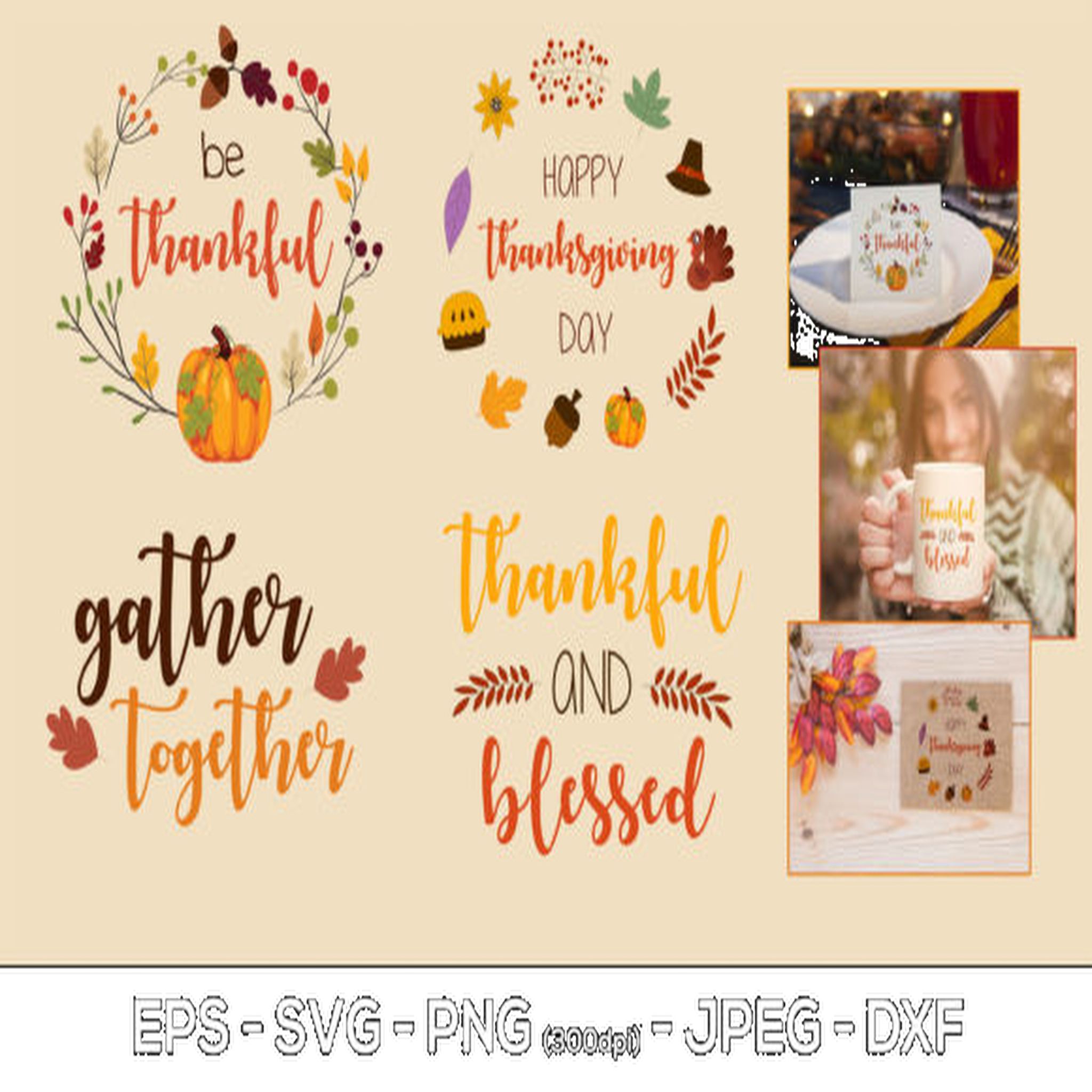 Fall Thanksgiving SVG Bundle