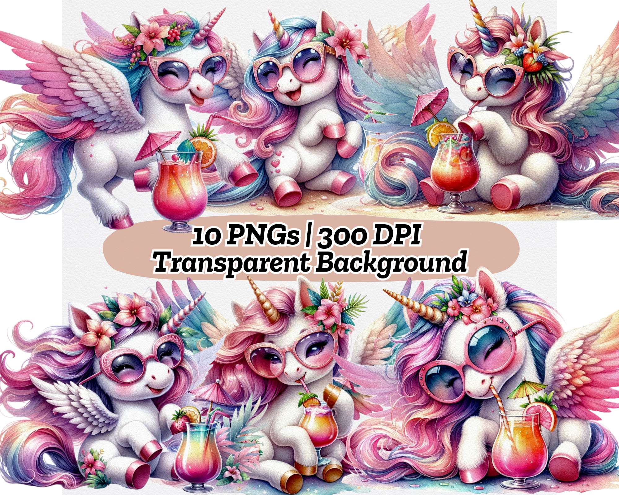Unicorn Wearing Stylish Sunglasses
