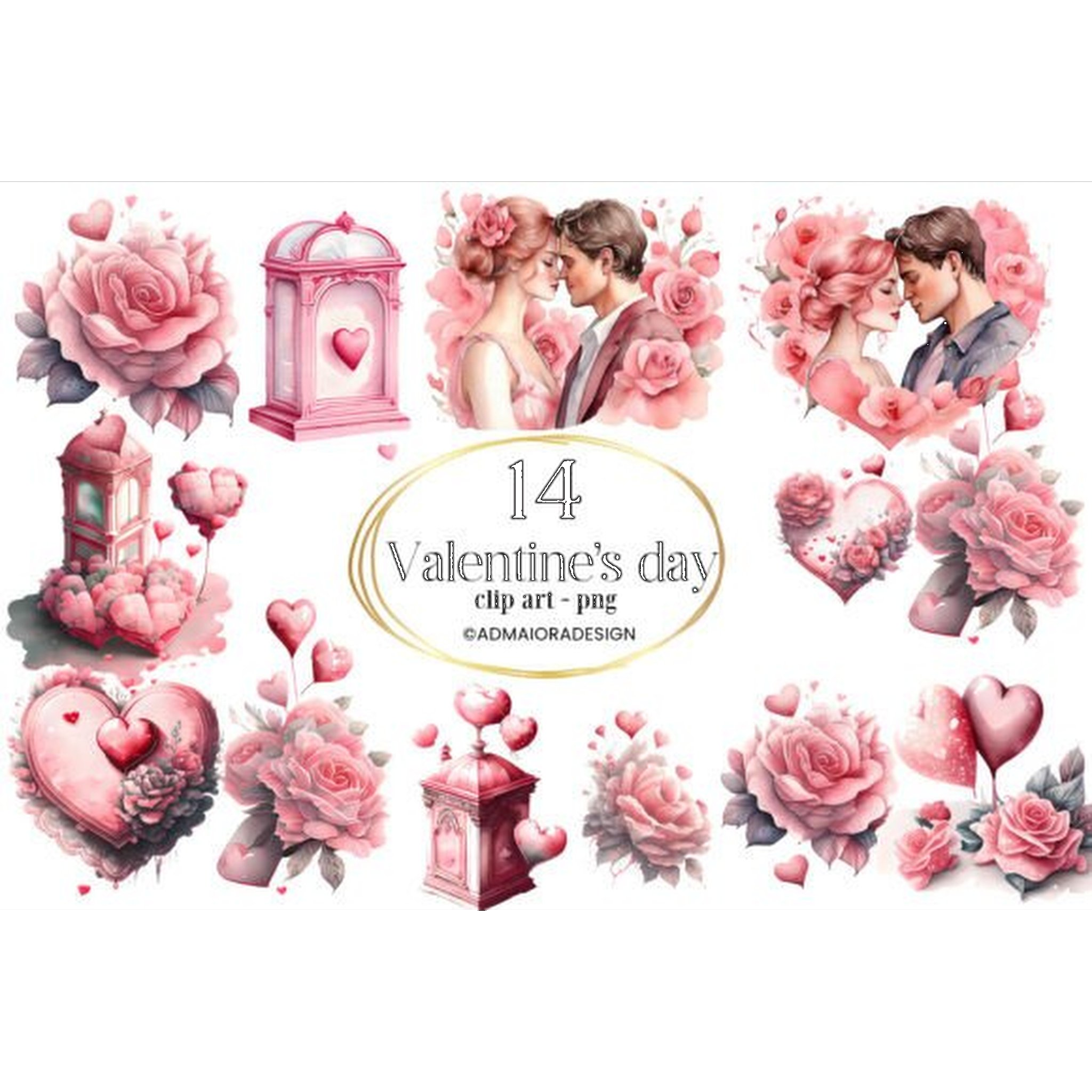 Vintage Valentine Clipart