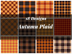 Autumn Plaid Digital Paper - CraftNest - Digital Crafting and Art