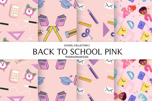 Back to School Seamless Digital Paper