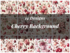 Cherry Seamless Digital Paper - CraftNest - Digital Crafting and Art