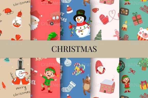 Christmas Sublimation Seamless Patterns