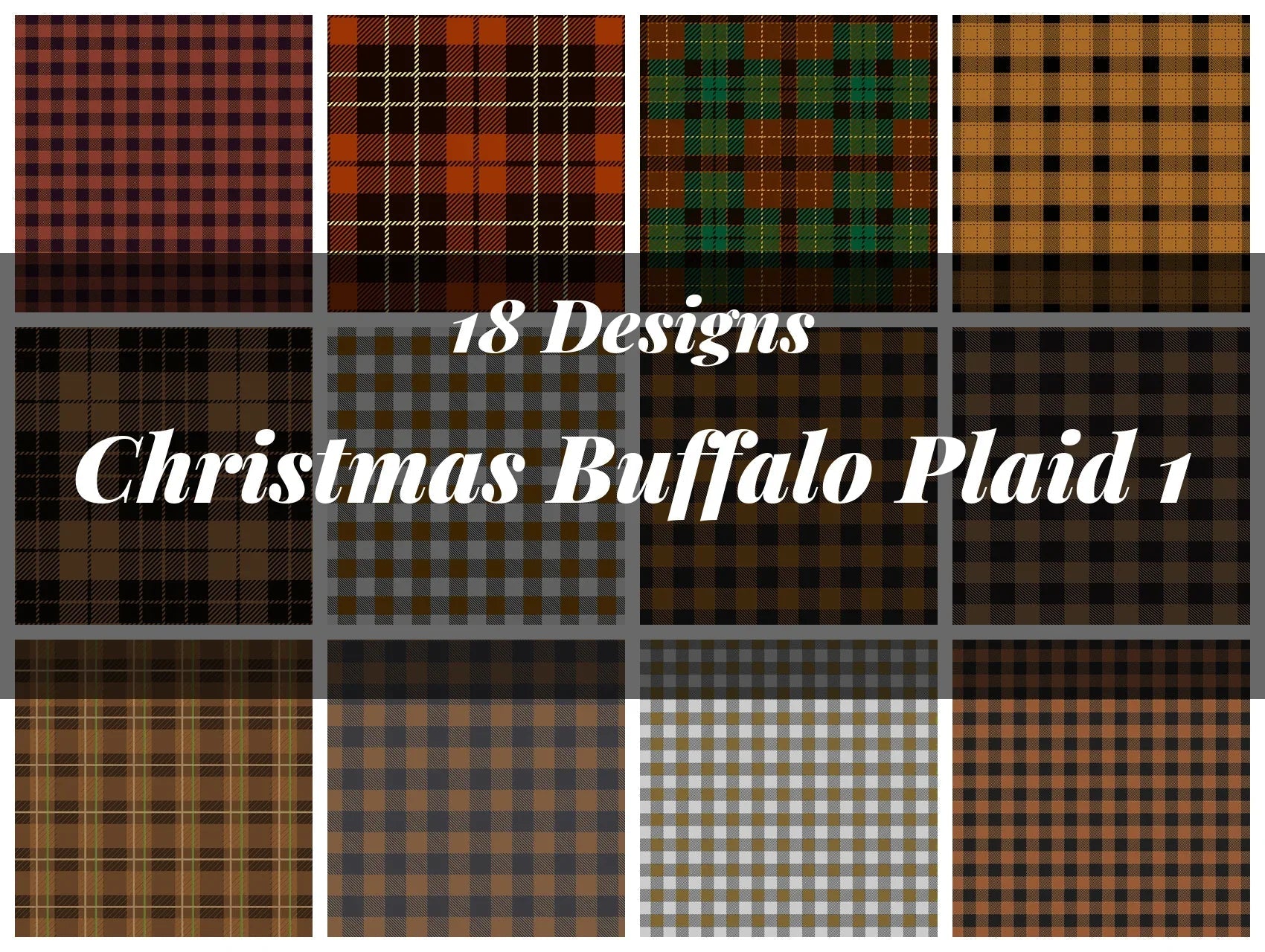 Christmas Buffalo Plaid Digital Paper 1 - CraftNest - Digital Crafting and Art