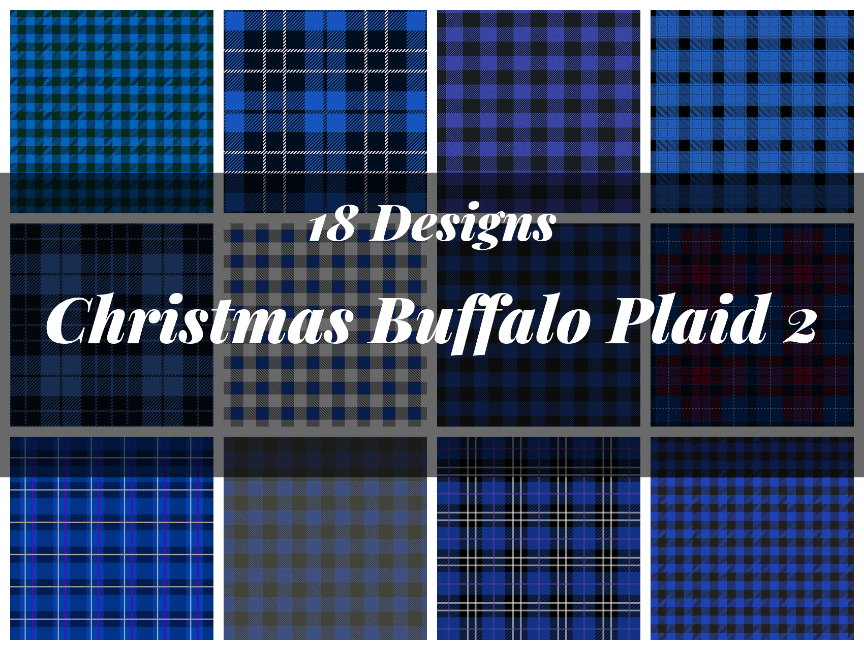 Christmas Buffalo Plaid Digital Paper 2
