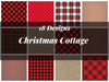 Christmas Cottage Seamless Digital Paper