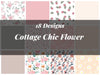 Cottage Chic Flower Seamless Digital Paper