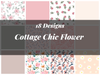 Cottage Chic Flower Seamless Digital Paper