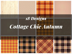 Cottage Chic Autumn Seamless Digital Paper - CraftNest - Digital Crafting and Art