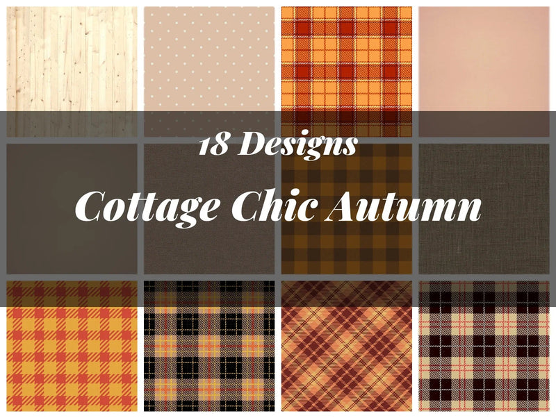 Cottage Chic Autumn Seamless Digital Paper - CraftNest - Digital Crafting and Art