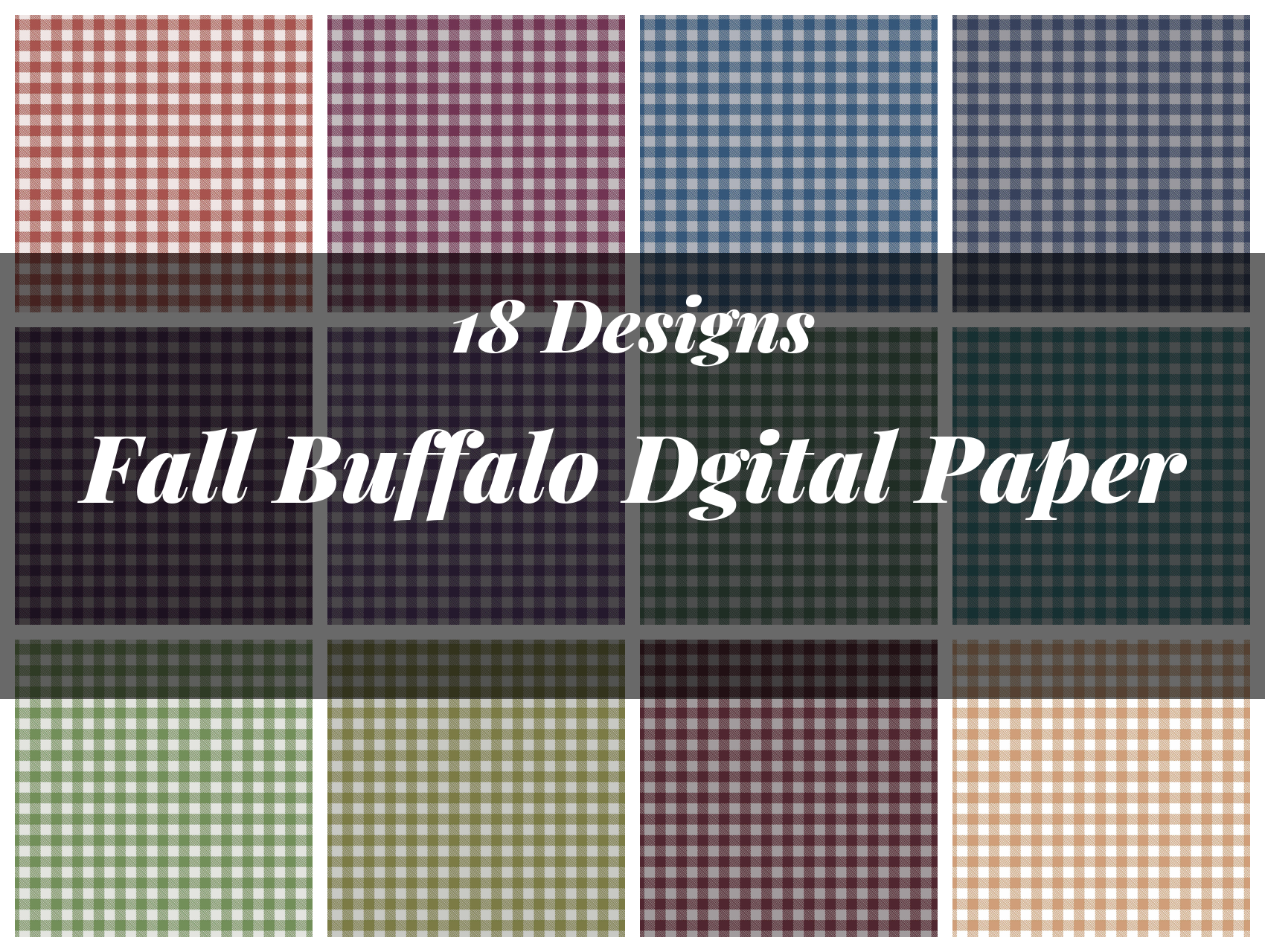 Fall Buffalo Seamless Digital Paper