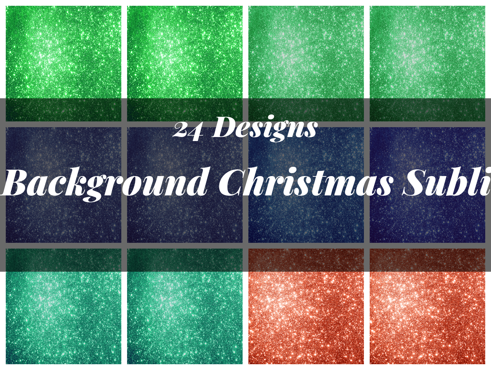 Christmas Glitter Sublimation Texture Paper