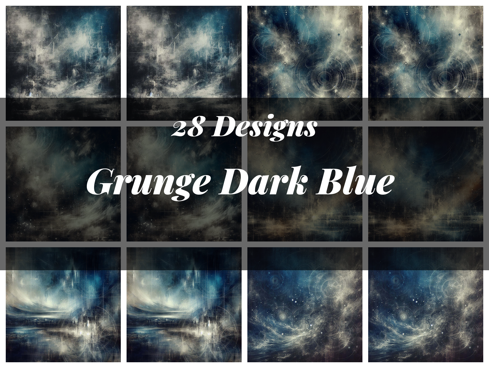 Grunge Dark Blue Texture Paper
