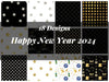 Happy New Year 2024 Seamless Digital Paper