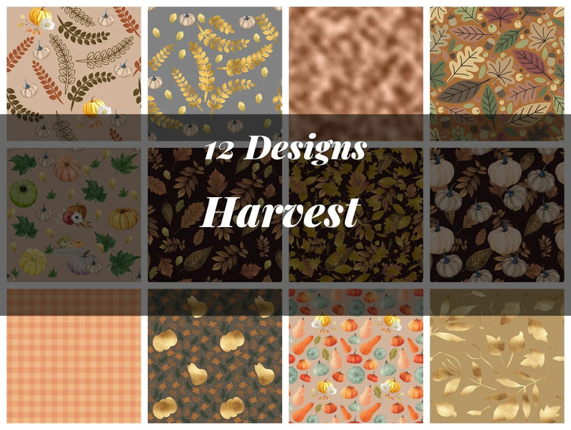 Harvest Seamless Digital Paper - CraftNest - Digital Crafting and Art