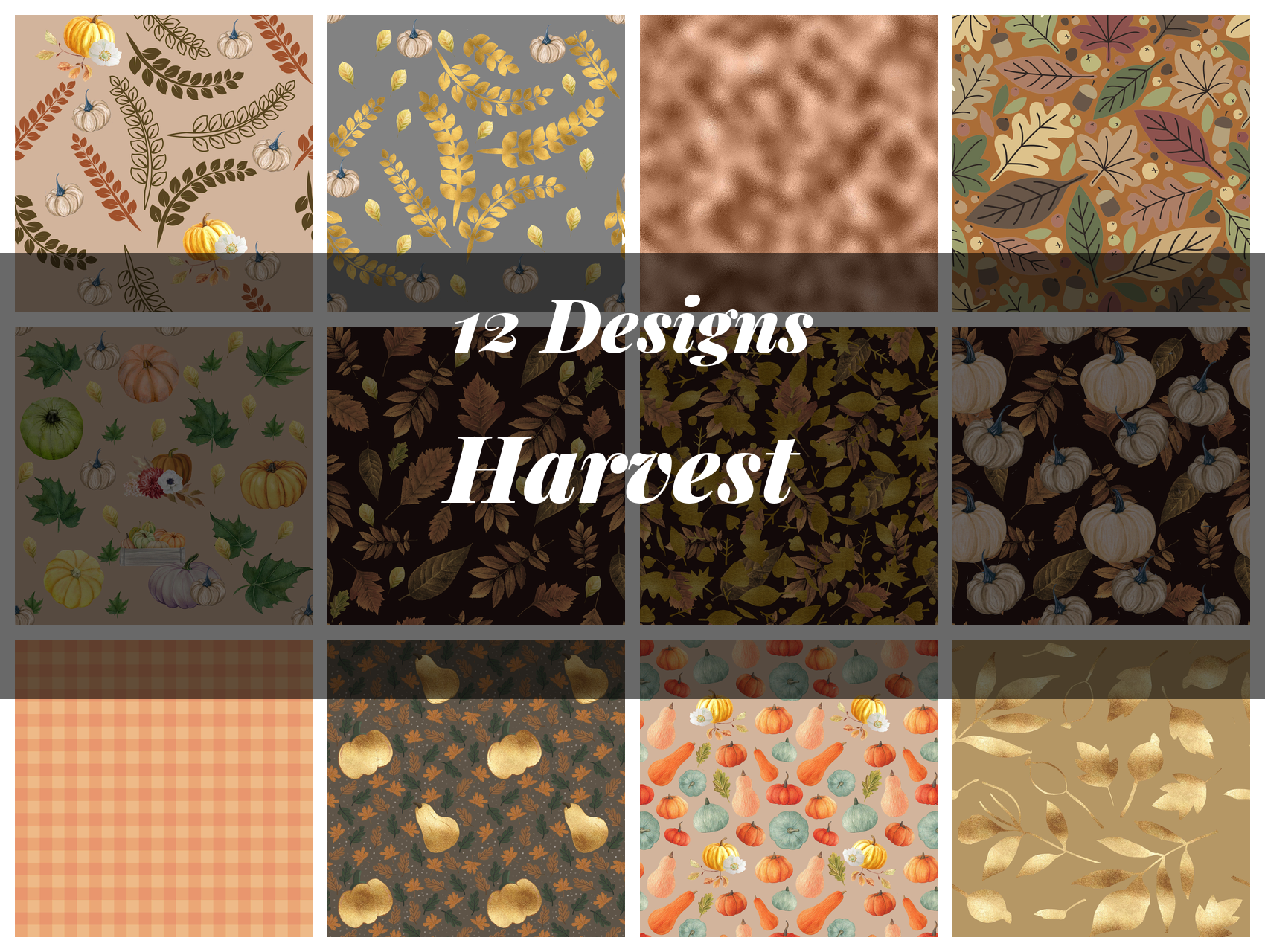 Harvest Seamless Digital Paper