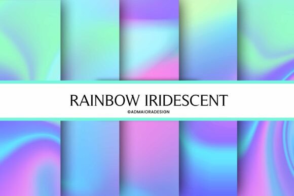 Iridescent Rainbow Texture Paper
