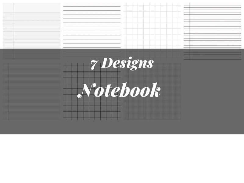 Notebook Seamless Digital Paper - CraftNest - Digital Crafting and Art