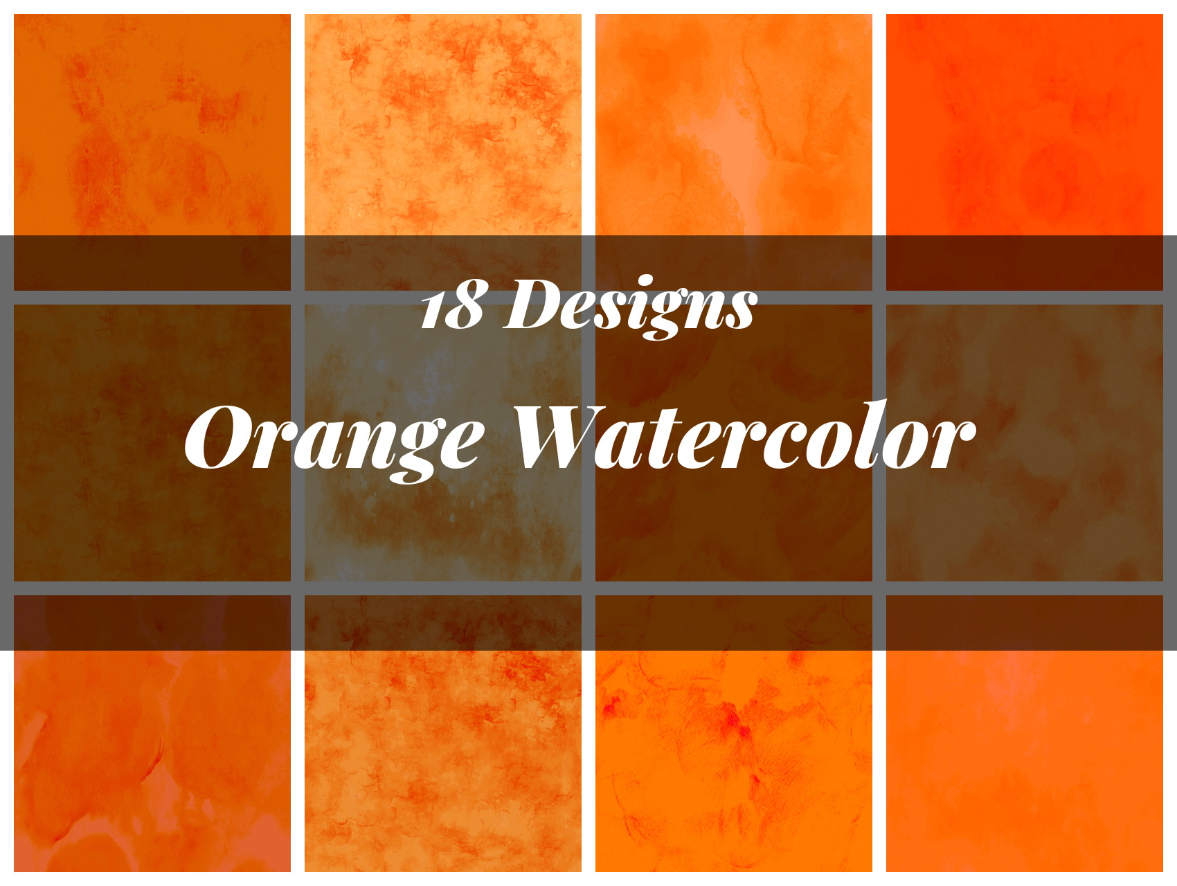 Orange Watercolor Texture Paper
