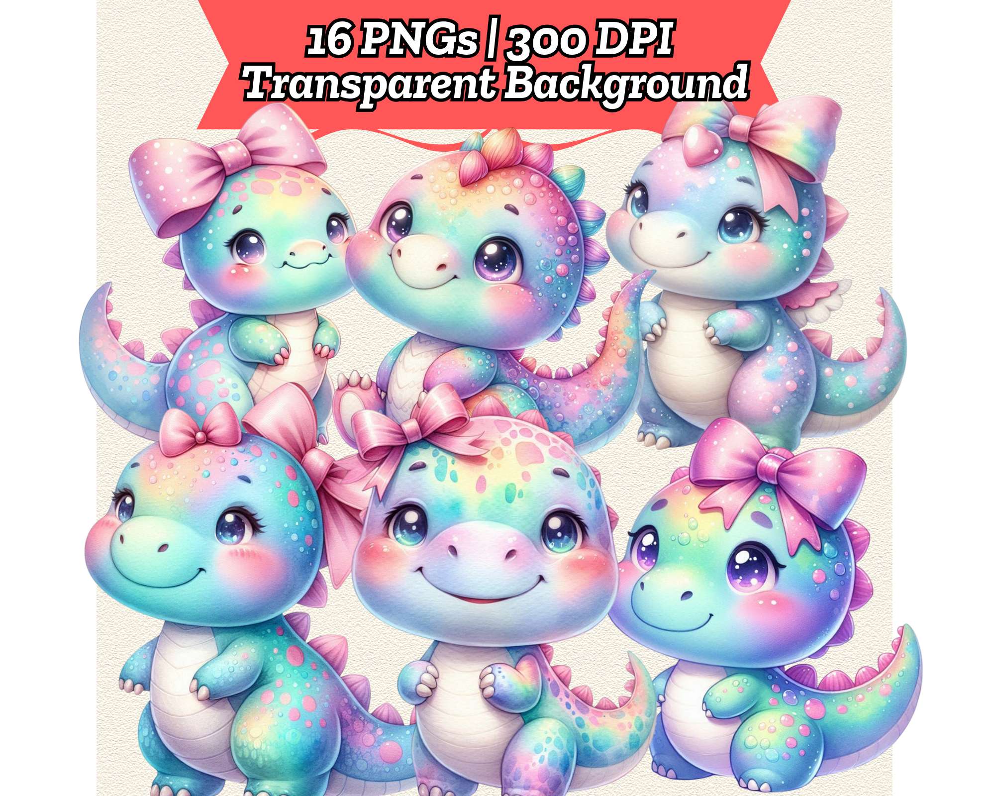 Pastel Dinosaur