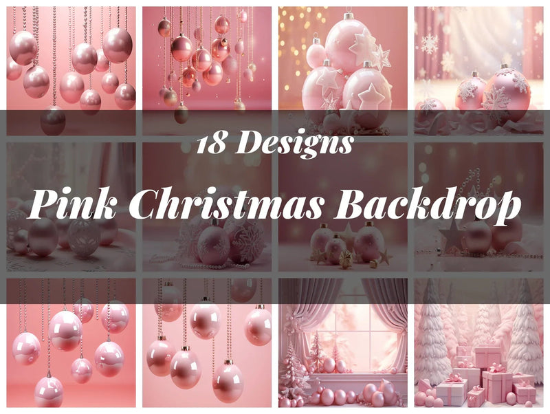 Pink Christmas Backdrop Texture Paper - CraftNest - Digital Crafting and Art