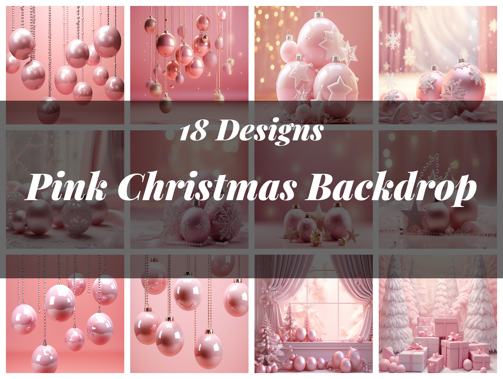 Pink Christmas Backdrop Texture Paper