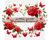 Red Roses and Butterflies
