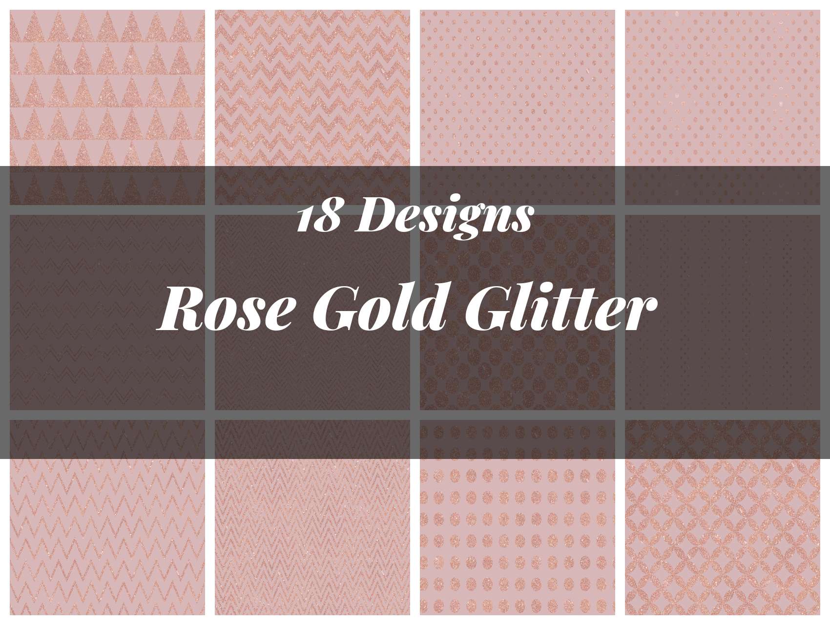 Rose Gold Glitter Texture Paper
