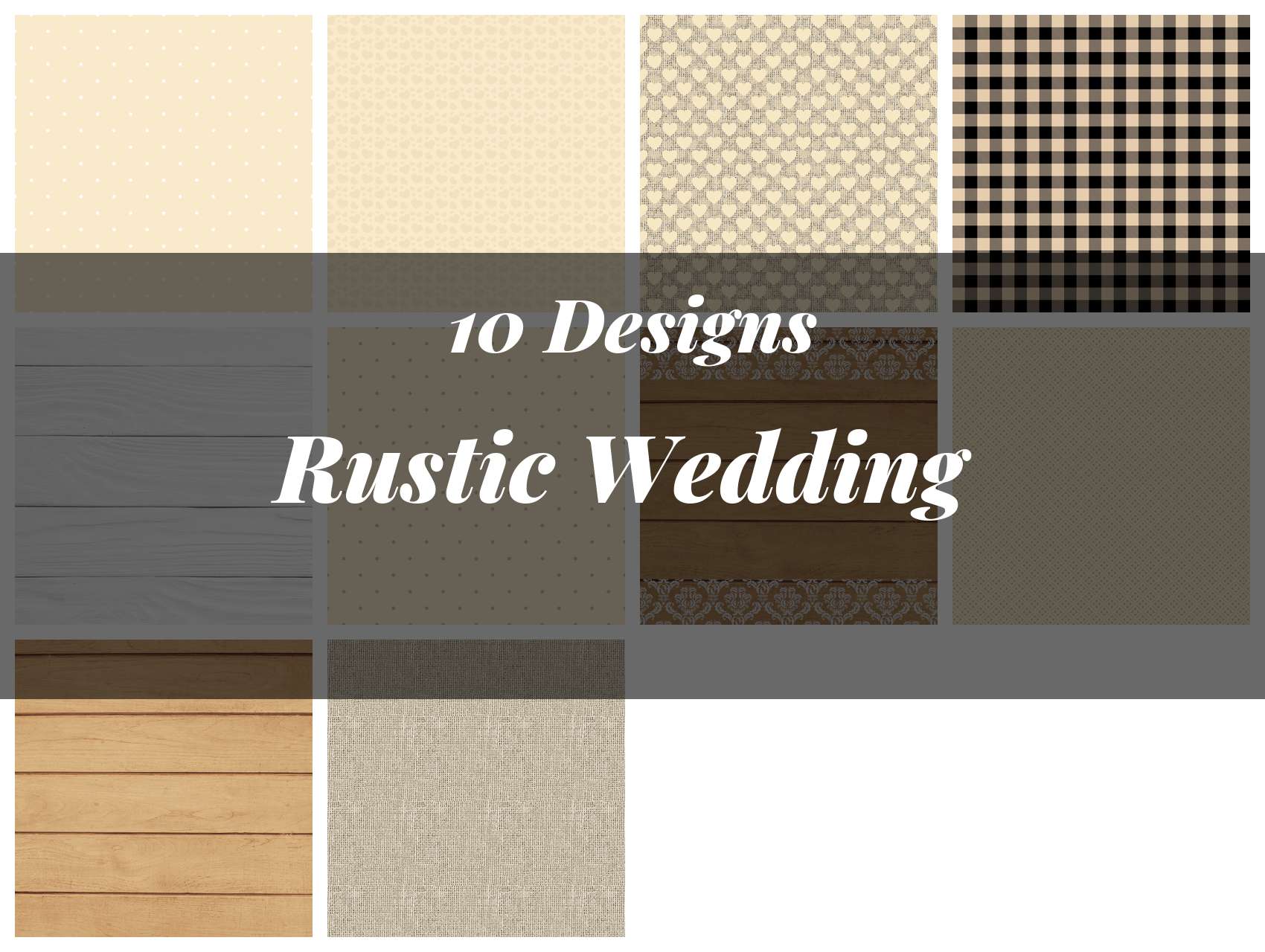Rustic Wedding Seamless Digital Paper