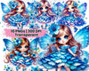 Spring Fairies Blue Flowers
