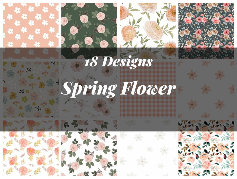 Spring Flower Seamless Digital Paper - CraftNest - Digital Crafting and Art