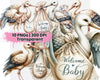 Stork with Swaddle