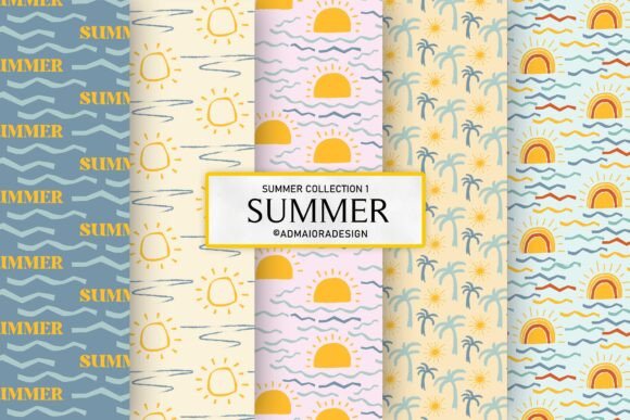 Summer Seamless Digital Paper