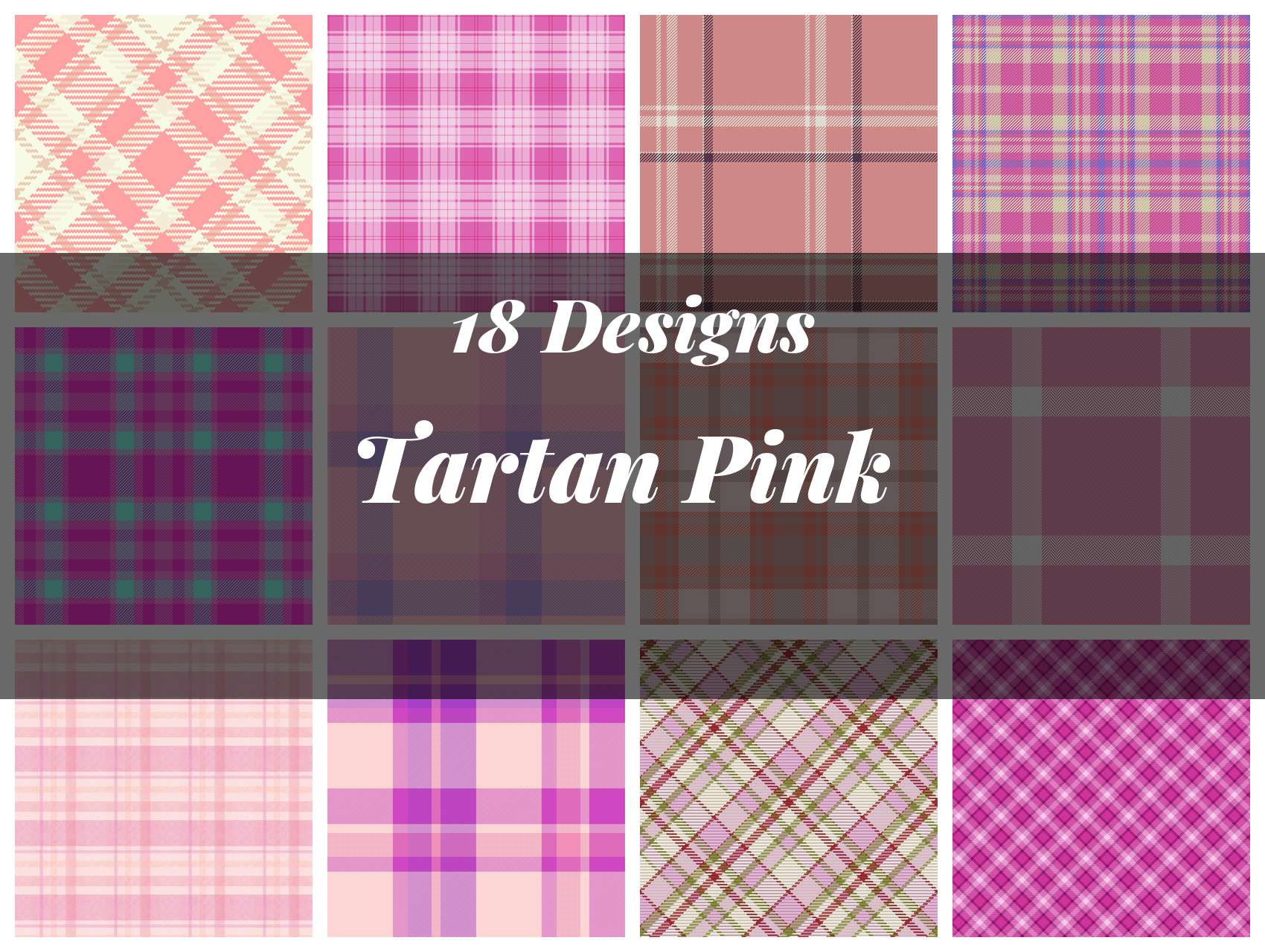 Pink Tartan Seamless Digital Paper