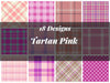 Pink Tartan Seamless Digital Paper