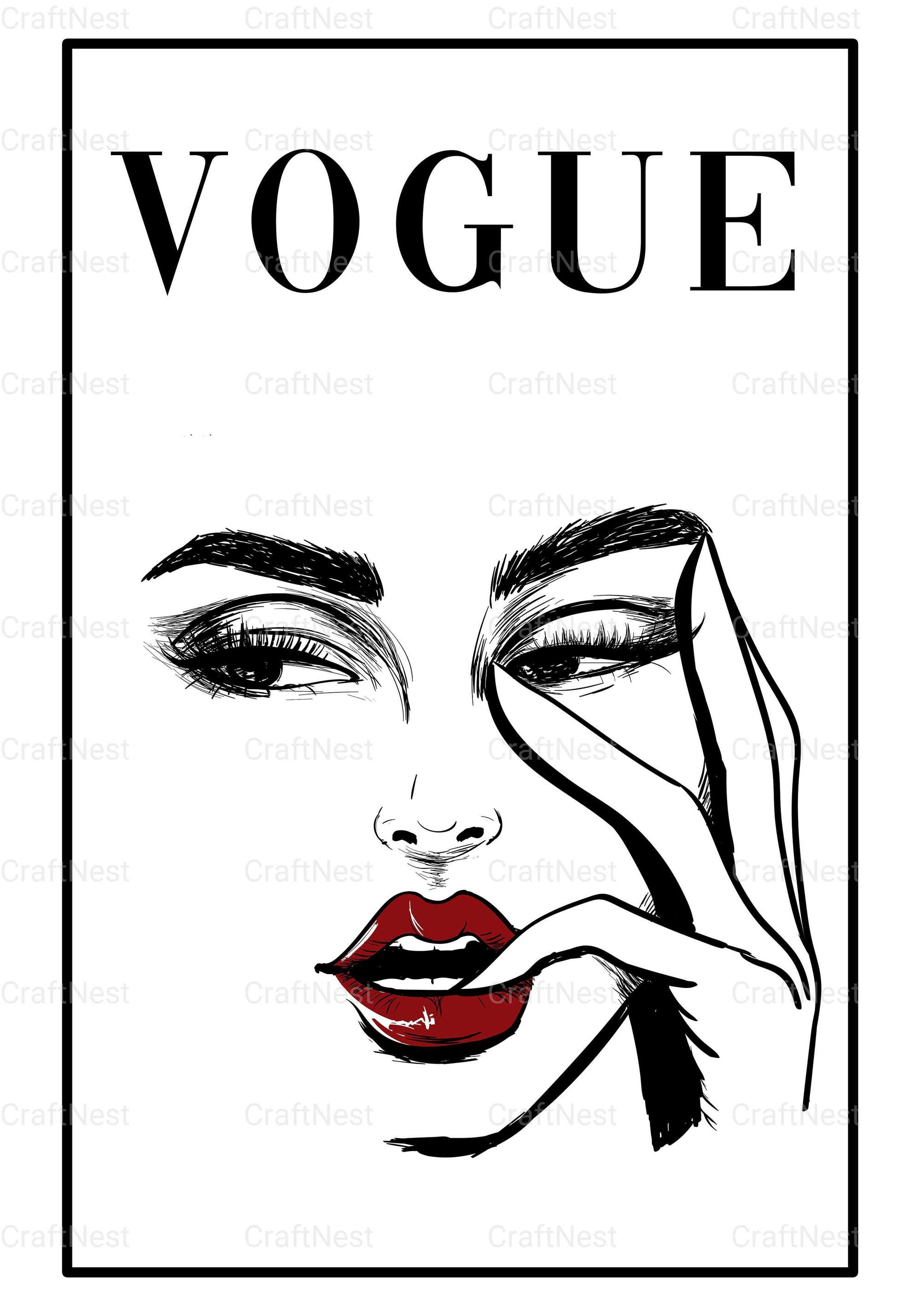 Fashion Magazine Aesthetic Wall Art Set